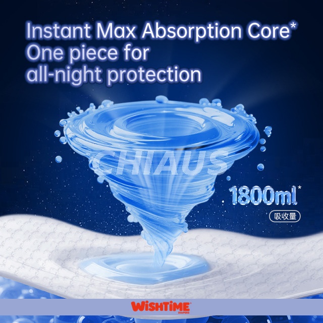 1800 ml high absorption that provide more safety overnight