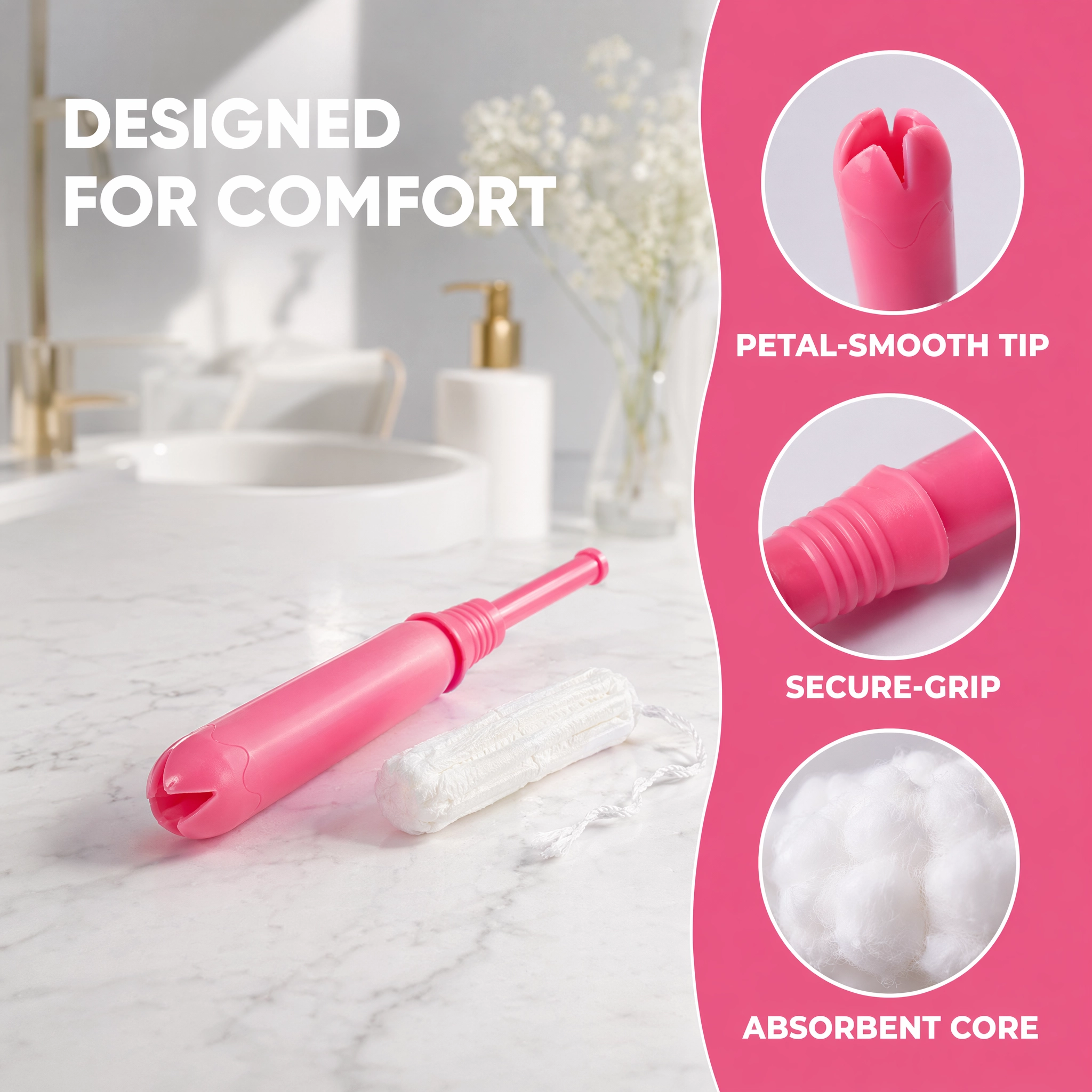 comfort design Disposable tampons comfort design Disposable tampons