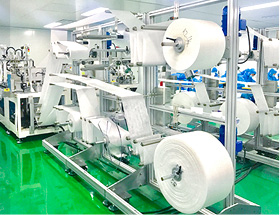 Knurling process for medical mask production