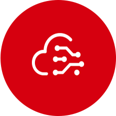 Intelligence icon — cloud with circuits