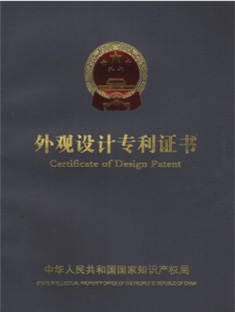 Patent Certificate - Comfort Fit Design
