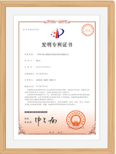 Patent Certificate - Wet Wipes Formula