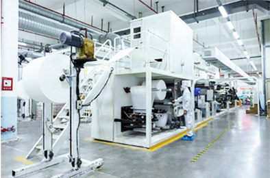 Diaper pants production line — modern automated equipment with in-line QC monitoring