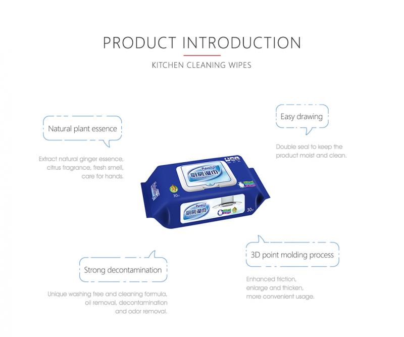 Functional Daily Use Kitchen Wet Wipes Manufacturer