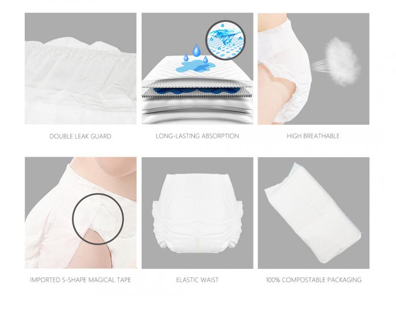 Disposable Biodegradable Baby Diaper Manufacturer