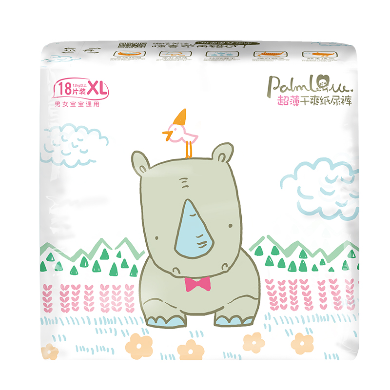 Diaper Distributor Super Absorption Palmbaby Diapers With Leak Guard - OEM Baby Diapers
