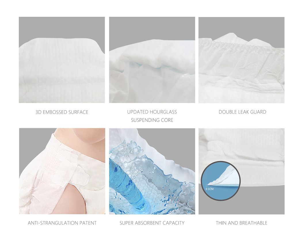 Diaper Supplier Japan Brand Quality soft ultra thin baby tape