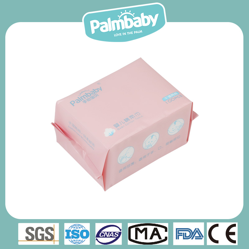 Cotton Tissues for Baby Sensitive Skin Care and Disposable Facial - OEM Dry Tissue