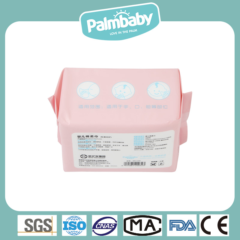Cotton Tissues for Baby Sensitive Skin Care and Disposable Facial - OEM Dry Tissue