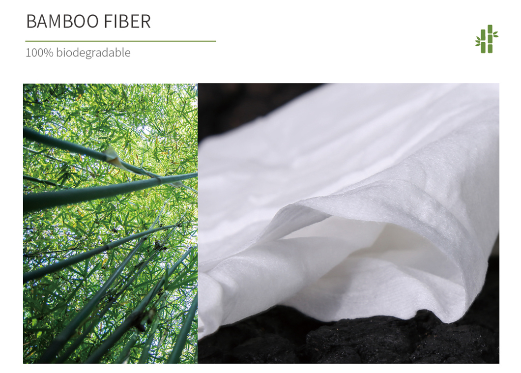 Biodegradable wipes Manufacturer organic natural bamboo shower