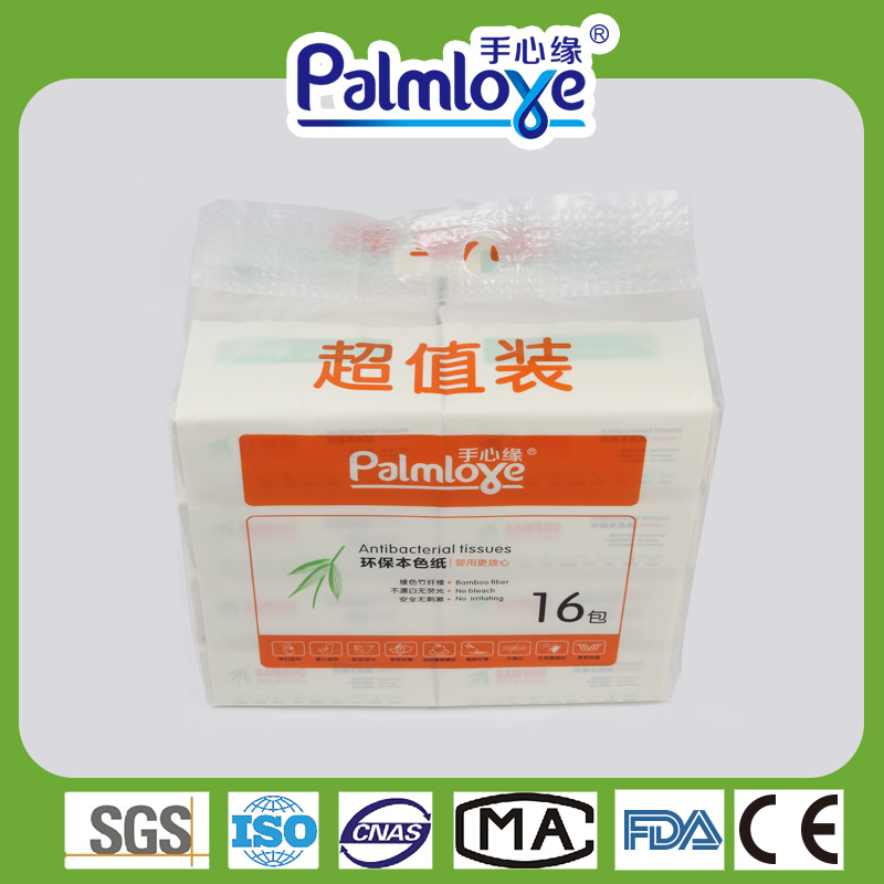 Soft Plastic Bag Facial Tissue 3ply cotton Tissue - OEM Facial Tissue