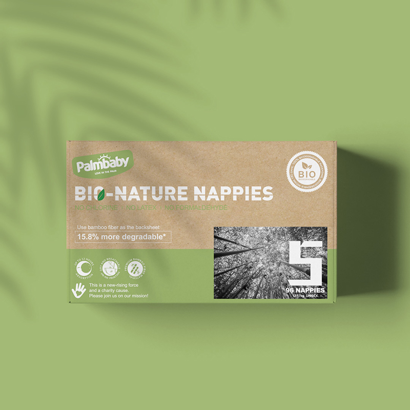 Palmbaby biodegradable bamboo diaper manufacturer export to Australia