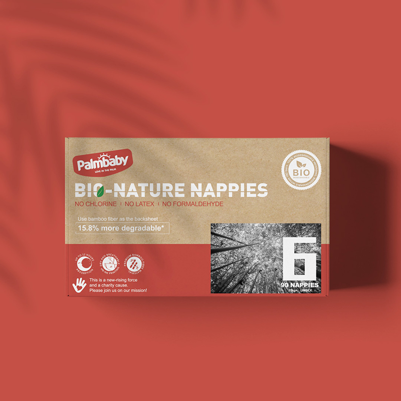 Palmbaby biodegradable bamboo diaper manufacturer export to Australia
