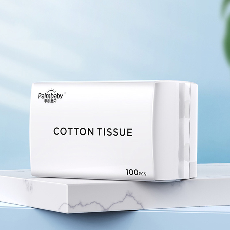 Palmbaby soft dry wipes pure cotton cleaning tissue - OEM Dry Tissue