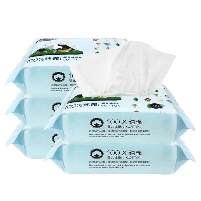 Top Quantity Dry Cotton Tissue for Infant and Mom - OEM Facial Tissue