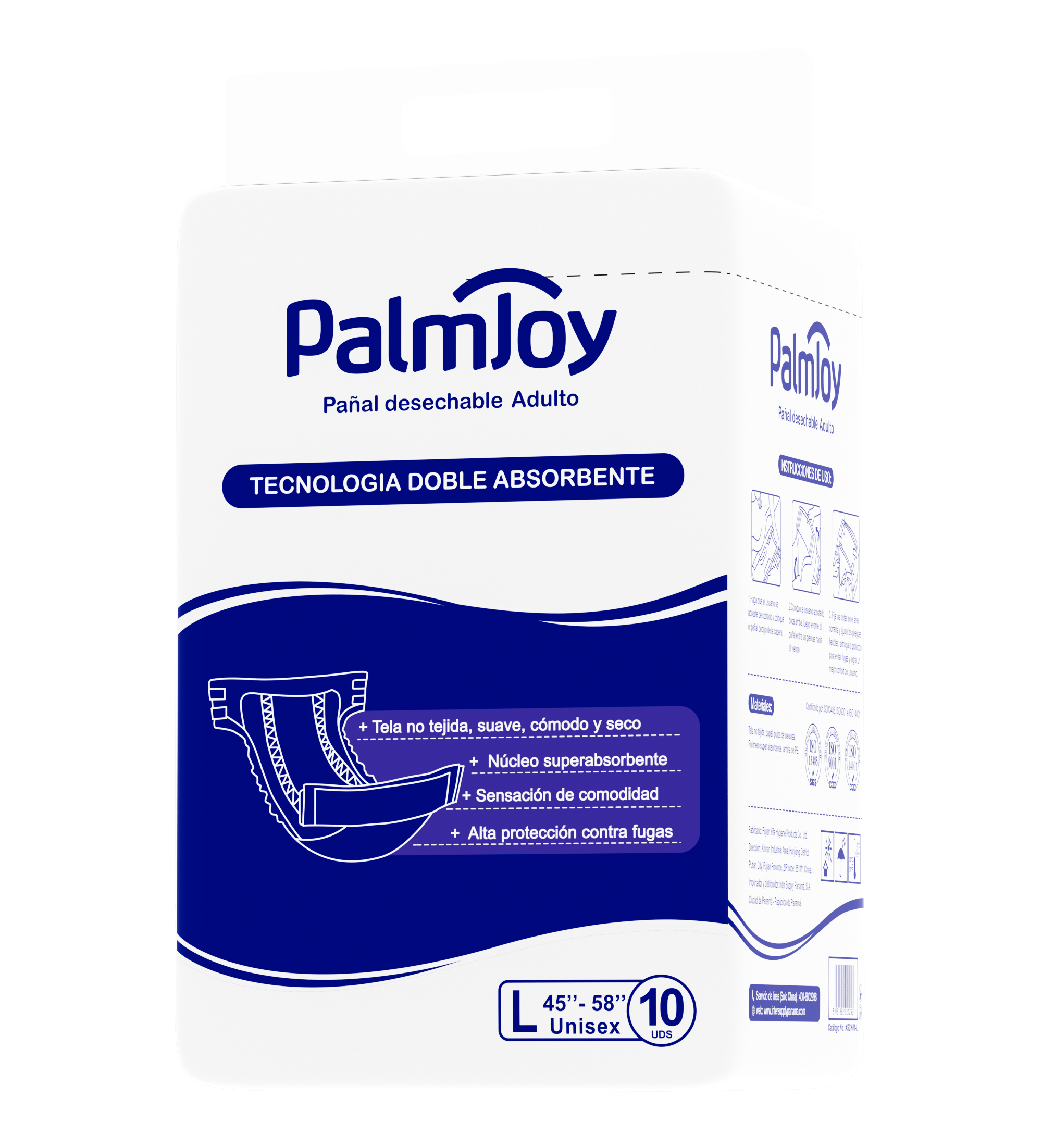 High Absorbency Palmjoy Adult Diapers Adult Incontinence Briefs - OEM Adult Diapers - OEM Adult Diapers manufacturer