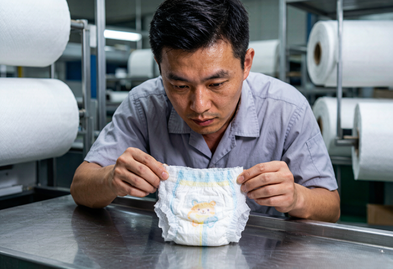 Baby Diaper with Elastic Leg Cuff OEM Manufacturer